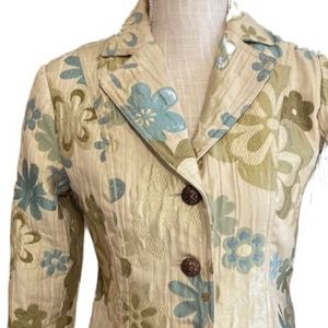 🌼 Erin London floral career blazer. Size S petite